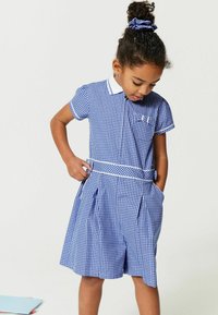 Clarks GINGHAM SCHOOL PLAYSUIT-REGULAR FIT - Jumpsuit - blue