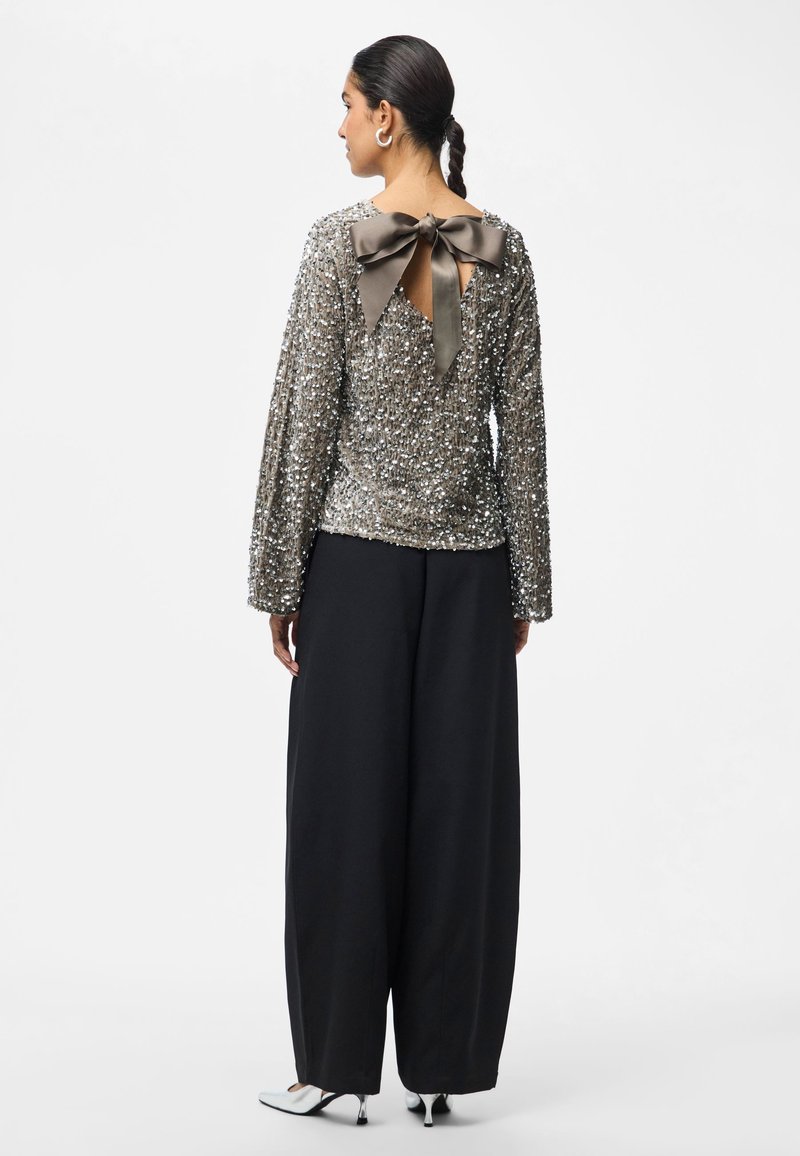 ONLY ONLLUCY S/L KNOT EAGLE BOX JRS - Top - black/gemêleerd zwart
