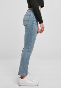 Urban Classics Traperice ravnih nogavica - tinted lightblue washed