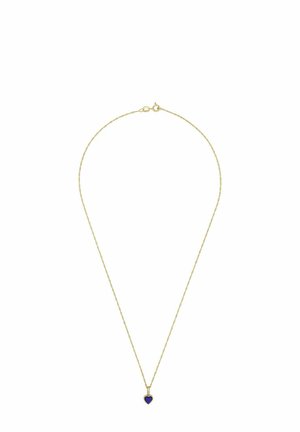 LAPIS UND ZIRKONIA HERZ - Halskette - gold-coloured