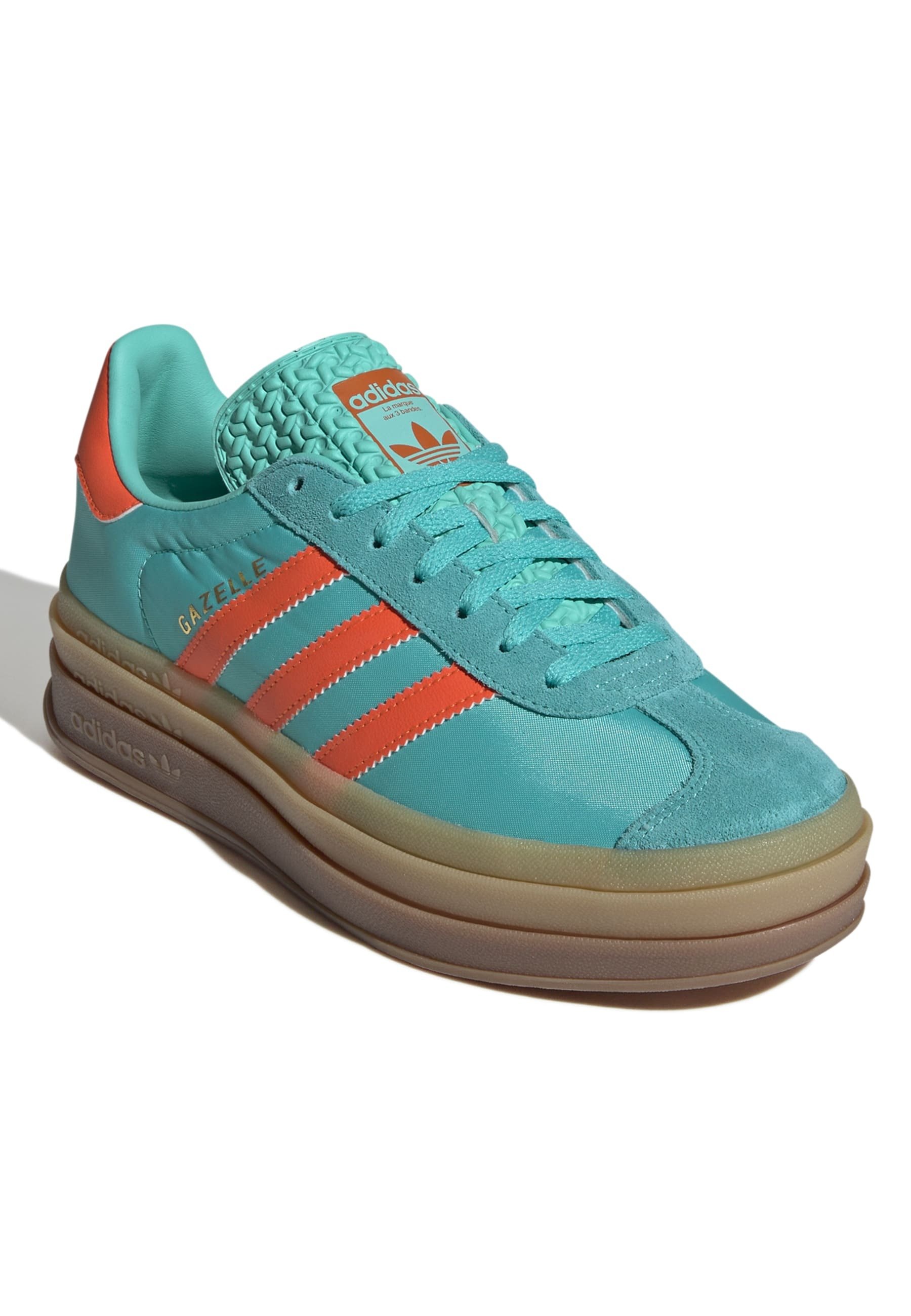 teal and orange adidas