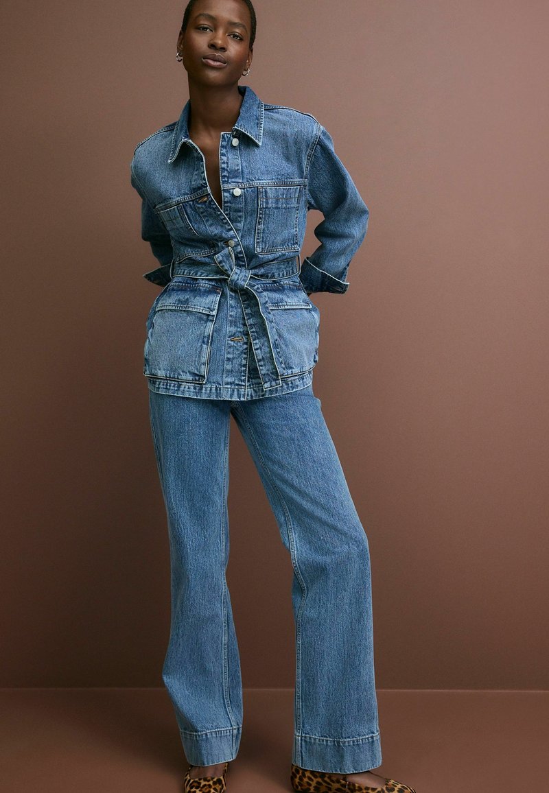 Next ELEVATED 4 POCKET  - REGULAR FIT - Teksajakk - mid blue