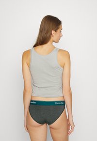 Calvin Klein Underwear BIKINI ICON COTTON MODAL - Cuecas - charcoal heather/topaz