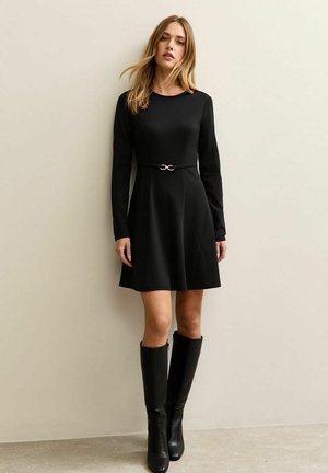 BELTED MINI - Robe de jour - black