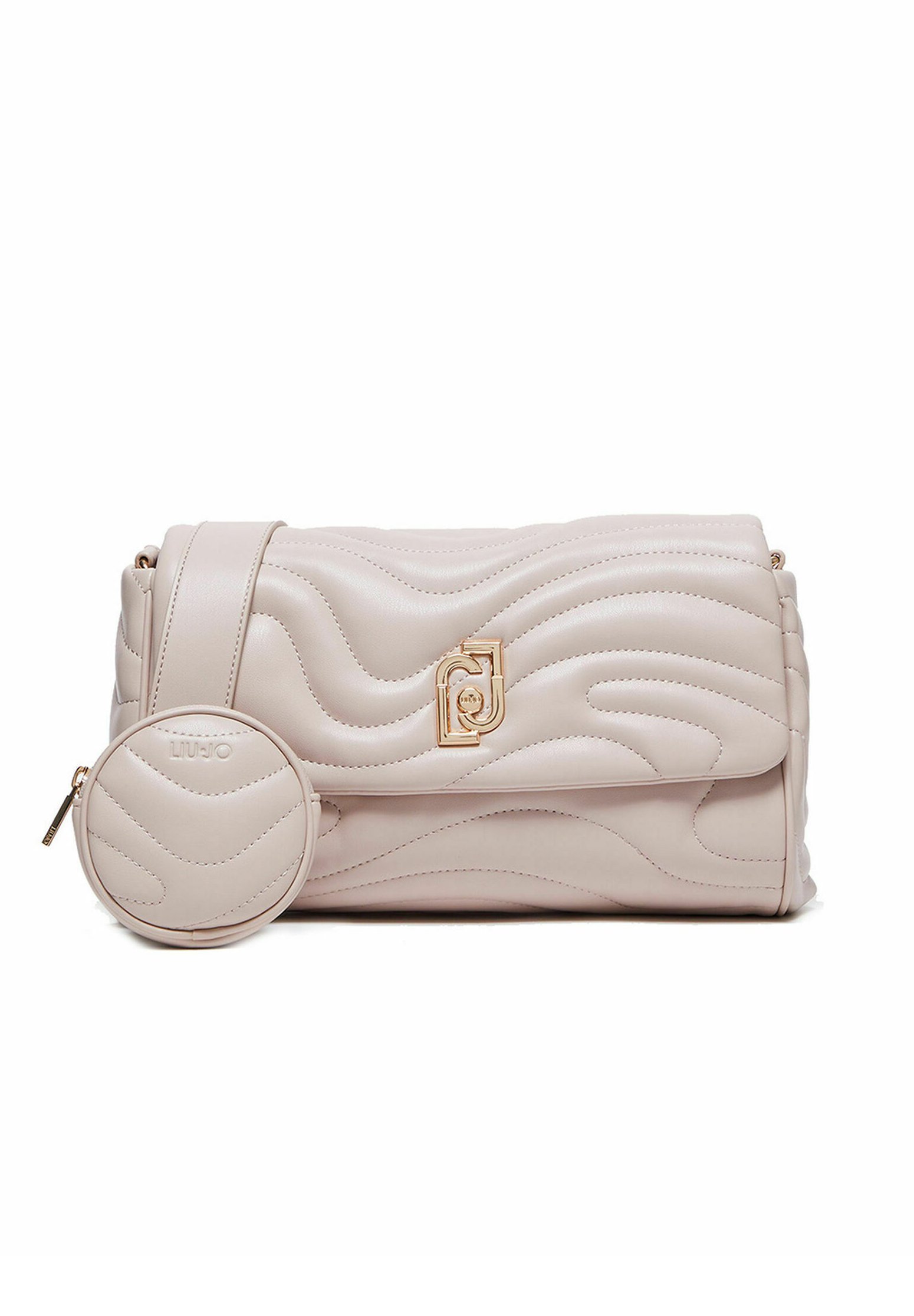 Sac Porté Main LIU JO - Rose Poudré, PVC, Bon état, Style Croissant De Lune