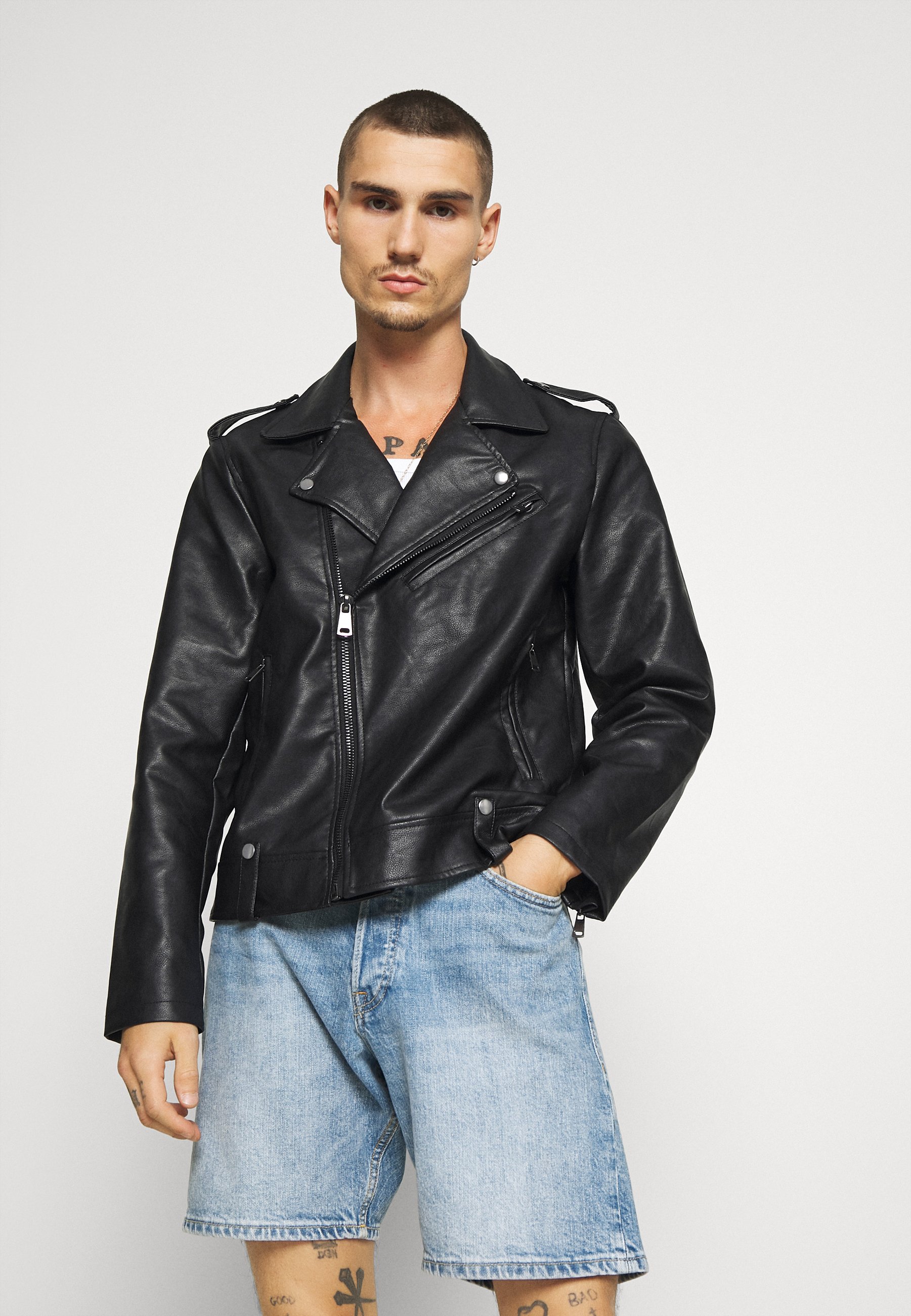 Redefined Rebel RAUL JACKET Imitert skinnjakke black Redefined Rebel RAFAEL JACKET Imitert skinnjakke black