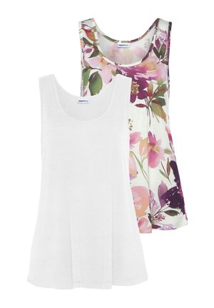 TANK - Top - bedruck weiß