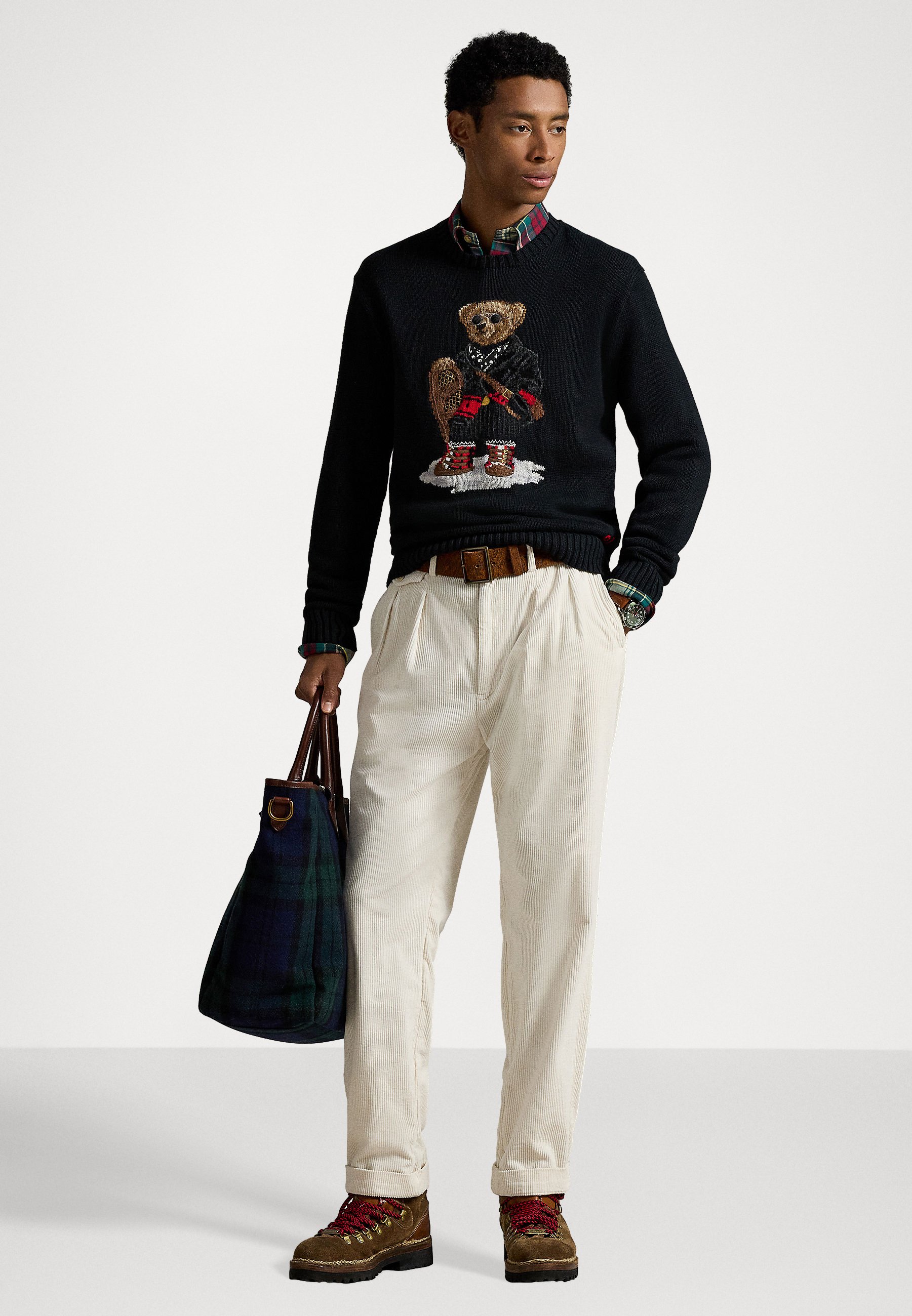 Polo Ralph Lauren POLO BEAR SWEATER - Pulover - black/negru