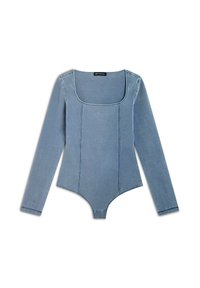 Freddy SCOLLO QUADRATO  - Triko - denim blu medio blue seams