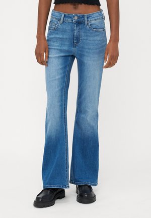 ONLBLUSH MID WAIST  - Alt laienevad teksad - medium blue denim