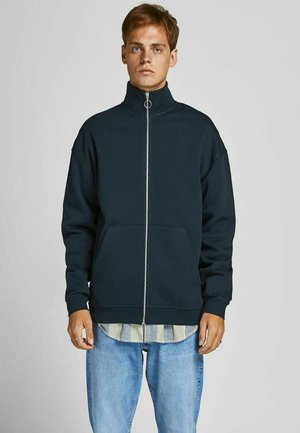 JORBRINK ZIP HIGH NECK - Felpa con zip - navy blazer