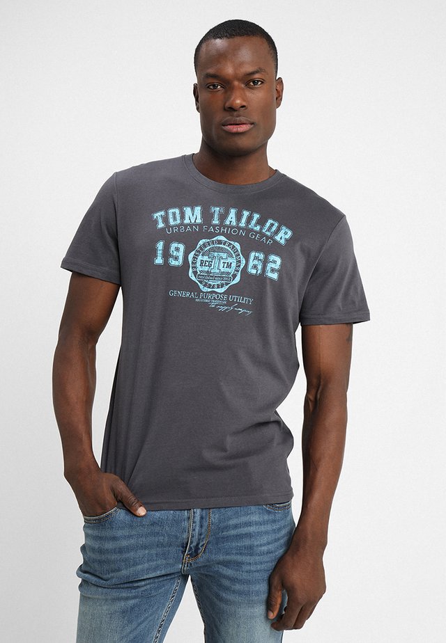 LOGO TEE - T-Shirt print - tarmac grey
