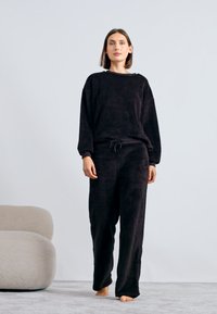 Hunkemöller PANT LEG FLUFFY - Nachtwäsche Hose - cocoa brown