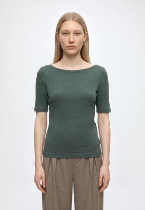 GAP V-FALL SS MODERN BOAT - Βασικό μπλουζάκι - black grass