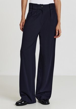 Calliope PALAZZO GESSATI - Stoffhose - var blu notte