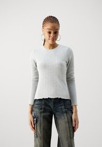 ONLY - CARLOTTA NOOS  - Longsleeve - light grey melange Miniatuurafbeelding 1