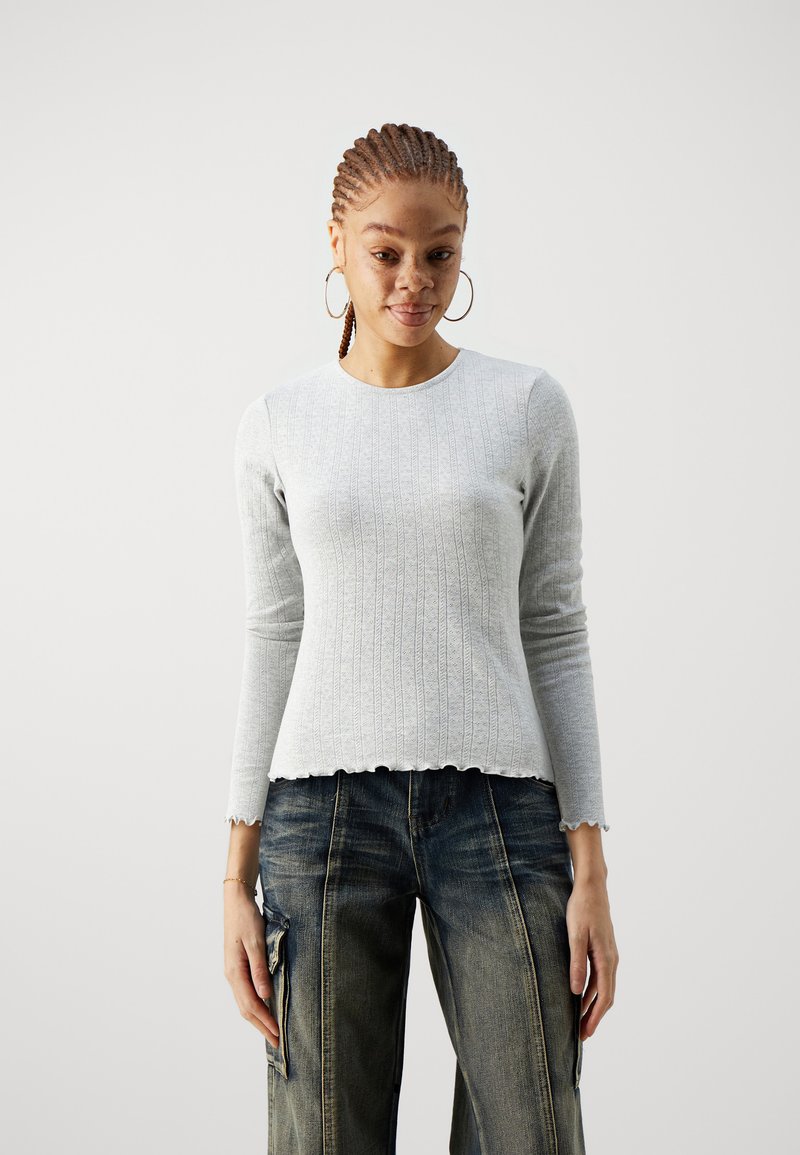 ONLY ONLCARLOTTA  - Topper langermet - light grey melange