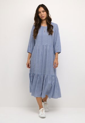 TIAH FLOUNCE KIM FIT - Freizeitkleid - blue milkboy