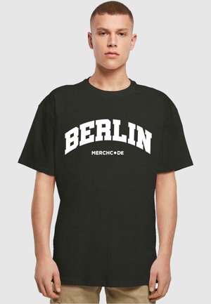 Merchcode BERLIN WORDING  - T-Shirt print - black