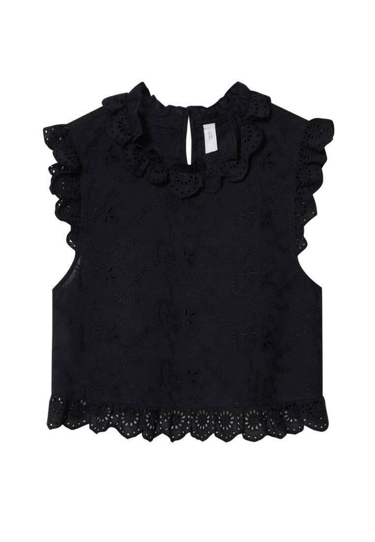 Mango Top zwart Mango Top zwart