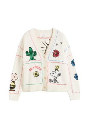 CHINTI & PARKER HAND EMBROIDERY SNOOPY PEANUTS VACATION - Cardigan - cream