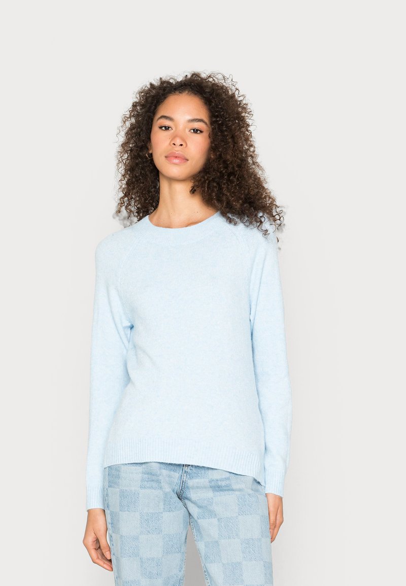 Vero Moda VMDOFFY O NECK BLOUSE - Camisola - blue bell