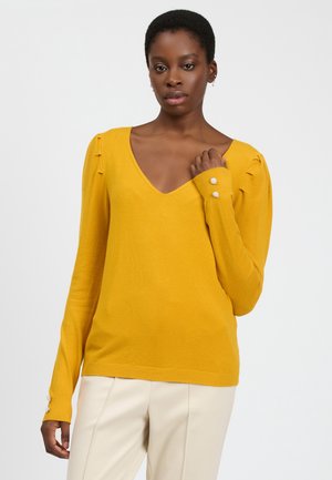 INFLUENCER PUFFED SLEEVES - Maglione - amber