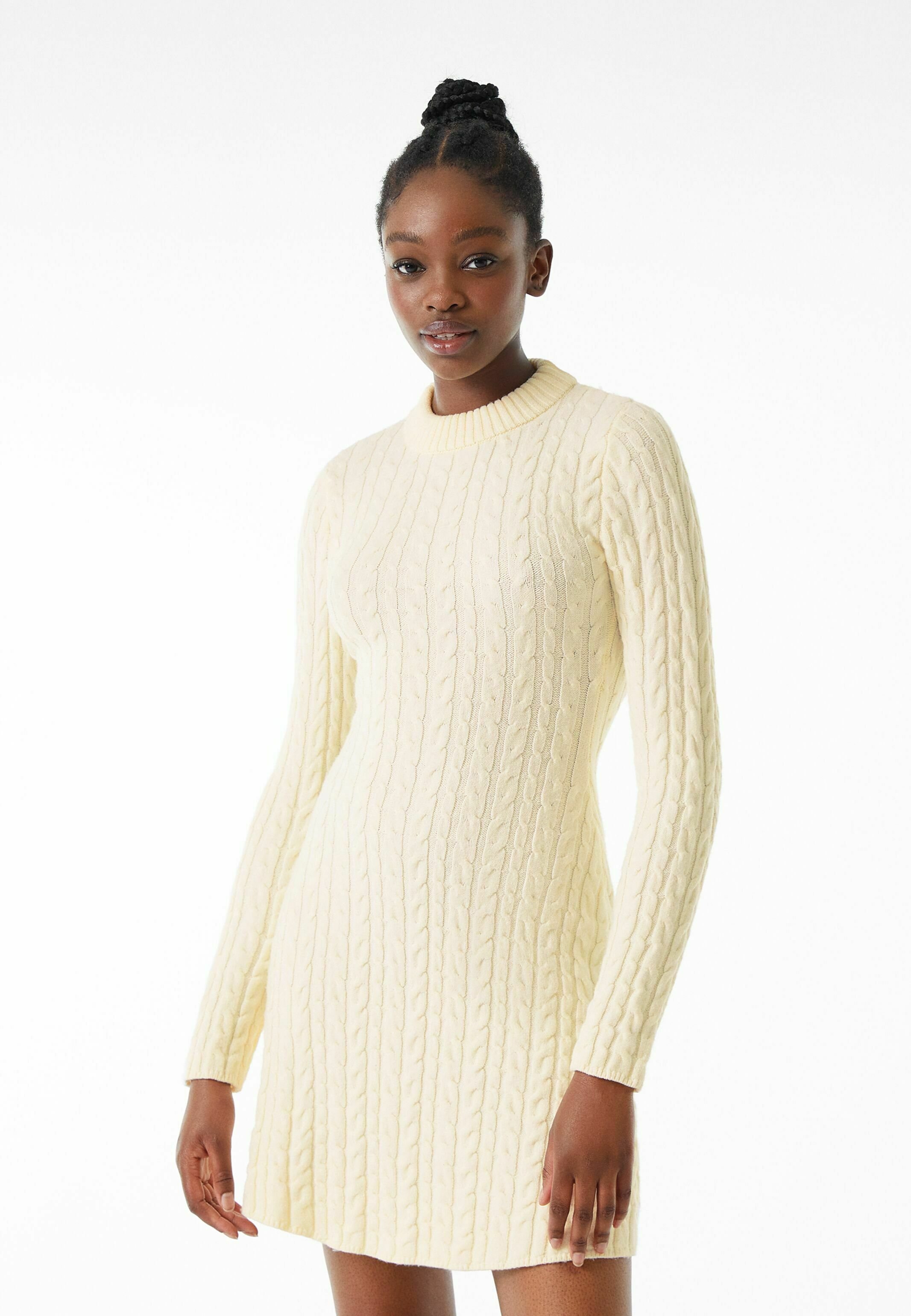 Bershka Jumper dress - off white/off 