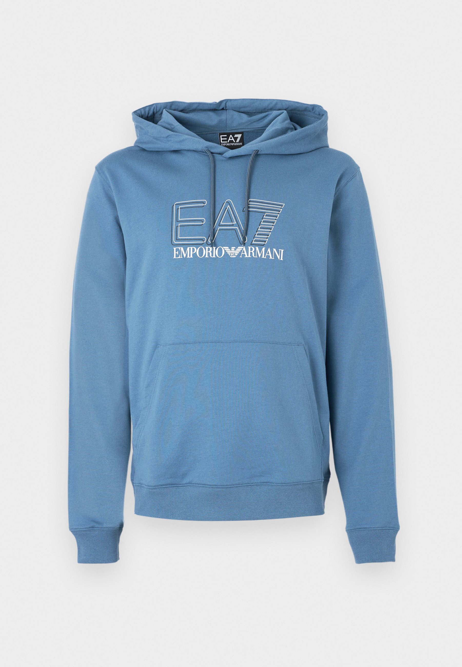EA7 Emporio Armani TRAIN VISIBILITY HOODIE UNISEX - Hoodie - blue