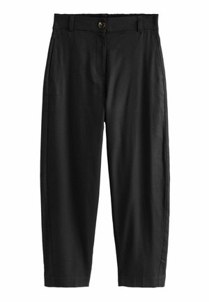 PETITE FIT - ELASTICATED WAIST BARREL  - Trousers - black