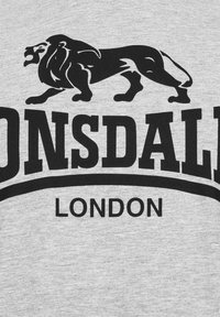 Lonsdale NORMALE PASSFORM LOGO - Apdrukāts T-krekls - marl grey