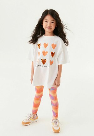 HEART GRAPHIC - T-shirt print - white