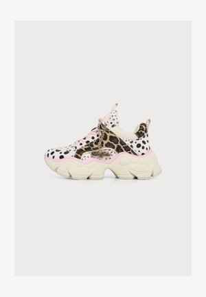 Buffalo, BINARY GLAM - Sneaker low - cream/leo/pink