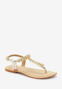Next FOREVER COMFORT® JEWEL TOE POST SANDALS - Sandale cu baretă între degete - gold
