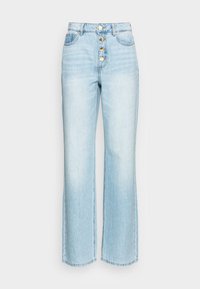 ONLY ONLMOLLYHW WIDE  - Calças de ganga de corte relaxado - light blue denim