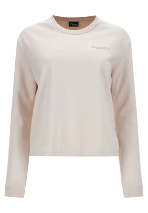 CROPPED A GIROCOLLO COMFORT TINTA IN CAPO - Felpa - moonbeam direct dyed