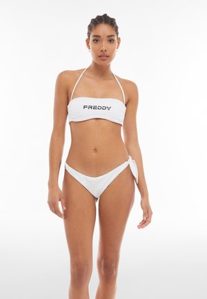 DECORATO DA CON CHIUSURA A FIOCCHI - Bikini bottoms - bianco