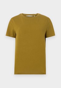 LOOSE WITH HIGH LOW - T-shirts - warm moss green