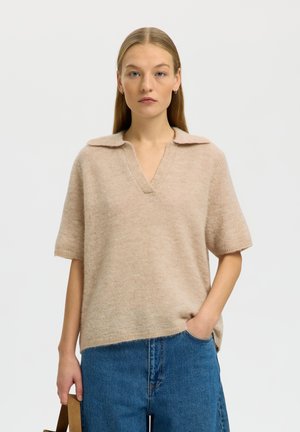 Selected, SLFLULU - Strickpullover - birch melange