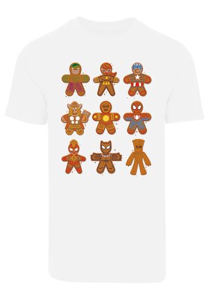 MARVEL UNIVERSE CHRISTMAS LEBKUCHEN AVENGERS  - Print T-shirt - white