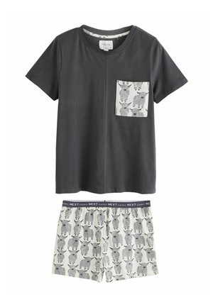 SHORT SLEEVE-REGULAR FIT SET - Pižame - charcoal hamish the highland cow