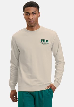 Fila APPAREL LISBON GRAPHIC CREW - Bluza - oatmeal melange