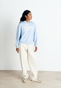 GANT SCRIPT GRAPHIC HOODIE - Sportska majica - toy blue