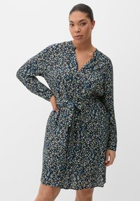 Triangle CRÊPE - Tričkové šaty - navy