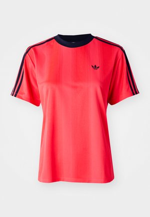 adidas Originals JACQUARD TEE - Marškinėliai su spaudiniu - lucid red/black