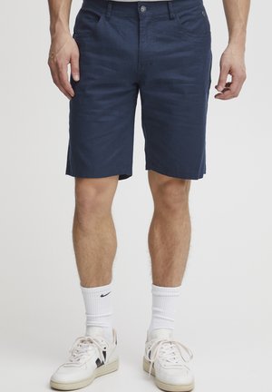 BHSHORT LINEN MIX REGULAR FIT - Šorti - dress blues