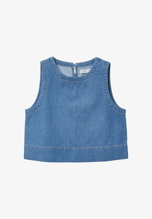 Calliope, TOP TINTA UNITA - Camicetta - blu denim chiaro