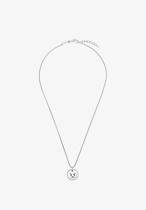 SMILEY FACE REVERSIBLE – Halskette – silberfarben