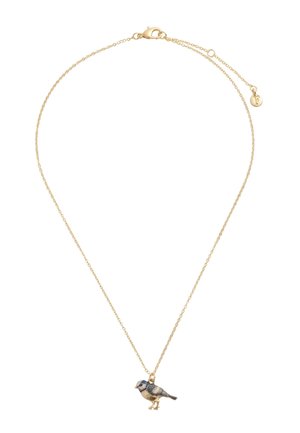 Enamel Blue Tit Necklace - Halskæder - gold coloured