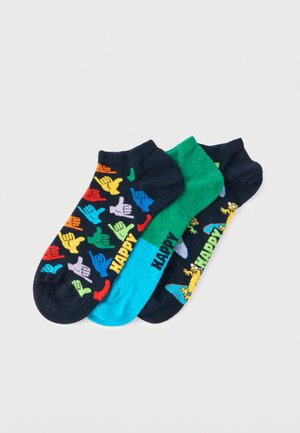 3 PACK HANG LOOSE LOW SOCKS UNISEX - Sokid - navy/multi-coloured